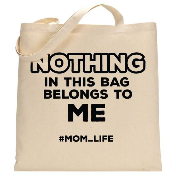 Mom Life Funny Canvas Tote Bag New Mommy Gifts Everyday Bags Tote :) - Picture 1 of 5
